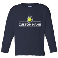 Custom Pickleball Personalize Team Name Toddler Long Sleeve Shirt