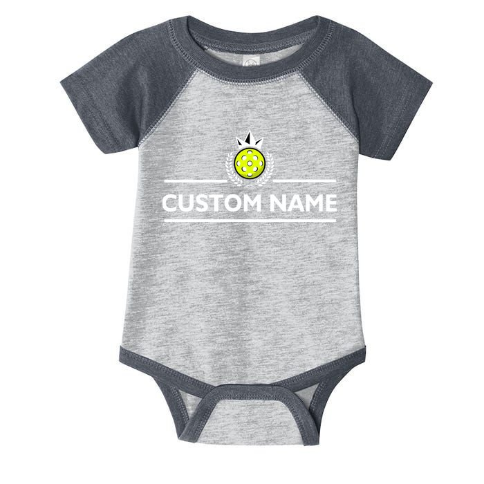 Custom Pickleball Personalize Team Name Infant Baby Jersey Bodysuit