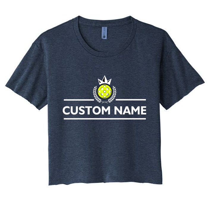 Custom Pickleball Personalize Team Name Crop Top
