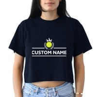 Custom Pickleball Personalize Team Name Crop Top