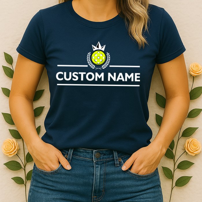 Custom Pickleball Personalize Team Name Womens T-Shirt