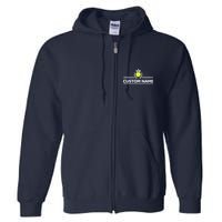 Custom Pickleball Personalize Team Name Full Zip Hoodie