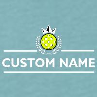 Custom Pickleball Personalize Team Name Sueded Cloud Jersey T-Shirt