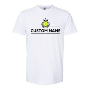 Custom Pickleball Personalize Team Name Softstyle CVC T-Shirt