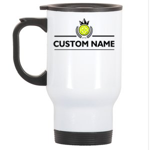 Custom Pickleball Personalize Team Name Stainless Steel Travel Mug