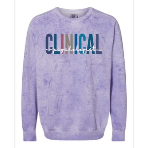 Clinical Psychologist Psychology Meaningful Gift Colorblast Crewneck Sweatshirt