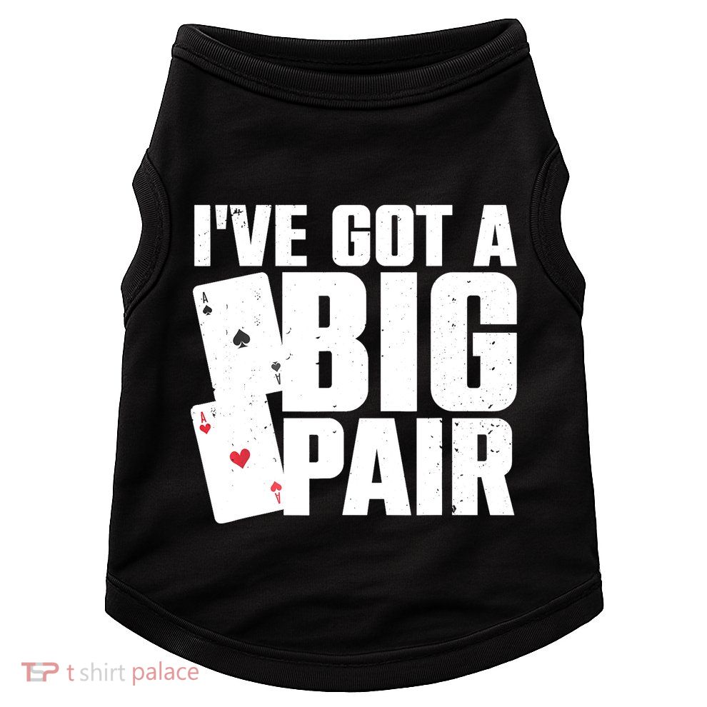 Cool Poker Player Design Casino Lover Gambler Doggie Tank