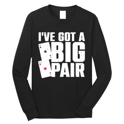 Cool Poker Player Design Casino Lover Gambler Long Sleeve Shirt