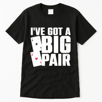 Cool Poker Player Design Casino Lover Gambler Tall T-Shirt