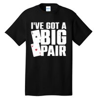 Cool Poker Player Design Casino Lover Gambler Tall T-Shirt