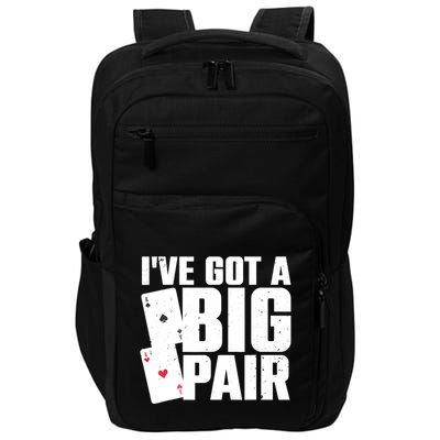 Cool Poker Player Design Casino Lover Gambler Impact Tech Backpack