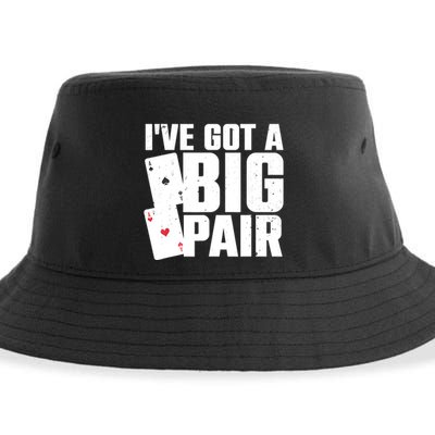 Cool Poker Player Design Casino Lover Gambler Sustainable Bucket Hat