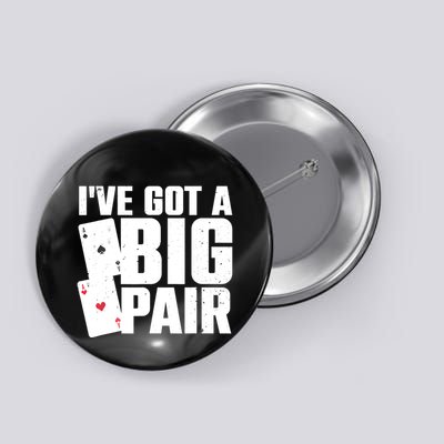 Cool Poker Player Design Casino Lover Gambler Button