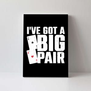 Cool Poker Player Design Casino Lover Gambler Canvas