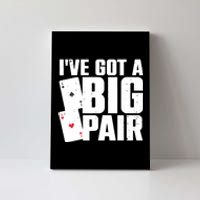 Cool Poker Player Design Casino Lover Gambler Canvas