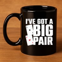 Cool Poker Player Design Casino Lover Gambler 11oz C Handle Ceramic Mug