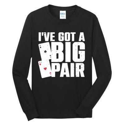 Cool Poker Player Design Casino Lover Gambler Tall Long Sleeve T-Shirt