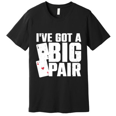 Cool Poker Player Design Casino Lover Gambler Premium T-Shirt