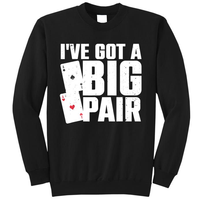 Cool Poker Player Design Casino Lover Gambler Tall Sweatshirt