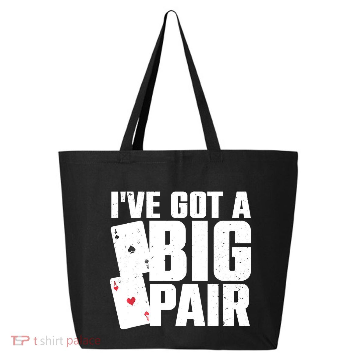 Cool Poker Player Design Casino Lover Gambler 25L Jumbo Tote