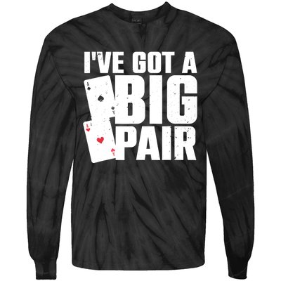 Cool Poker Player Design Casino Lover Gambler Tie-Dye Long Sleeve Shirt