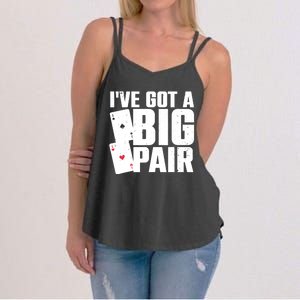 Cool Poker Player Design Casino Lover Gambler Women's Strappy Tank