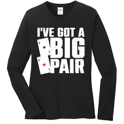 Cool Poker Player Design Casino Lover Gambler Ladies Long Sleeve Shirt