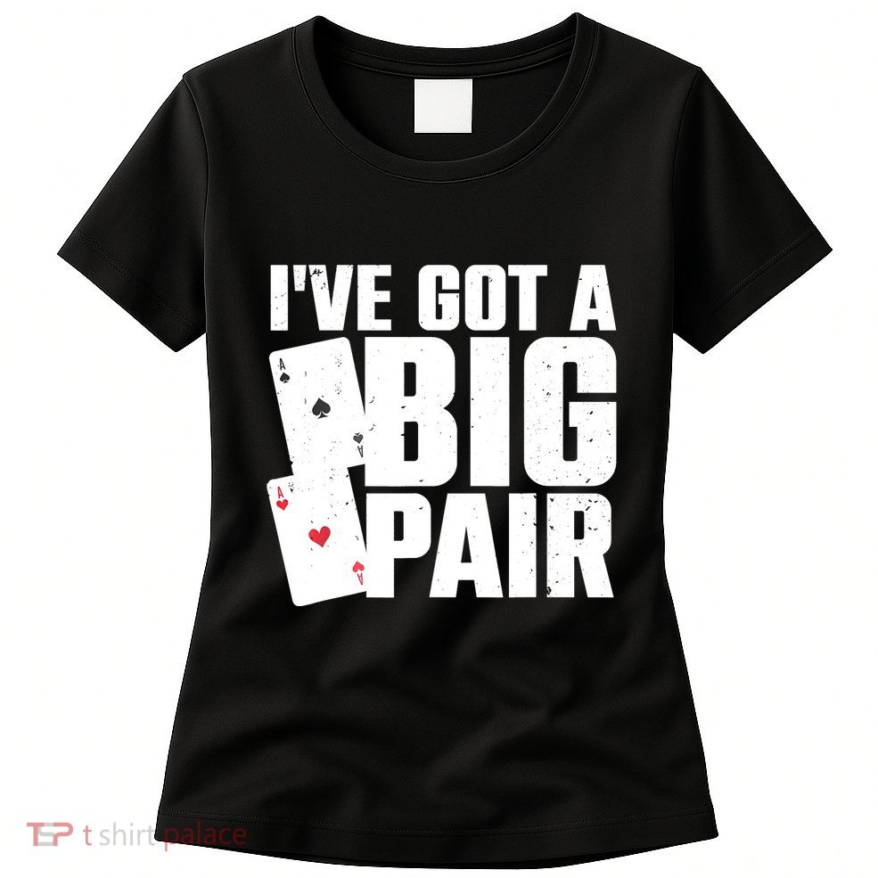 Cool Poker Player Design Casino Lover Gambler Womens T-Shirt