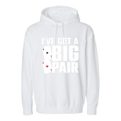 Cool Poker Player Design Casino Lover Gambler Garment-Dyed Fleece Hoodie