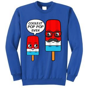 Coolest Pop Pop Ever Grandfather Popsicle Ice Cream Tall Sweatshirt