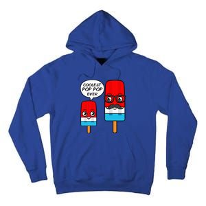 Coolest Pop Pop Ever Grandfather Popsicle Ice Cream Tall Hoodie