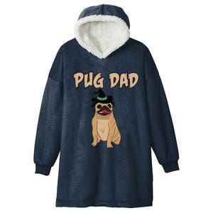 Cute Pet Pug Dog Animal Dad Father Halloween Grave Hooded Wearable Blanket