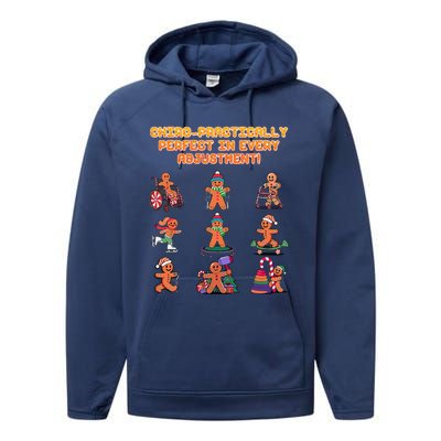 Chiro Practically Perfect In Every Adjustment Chiropractor Performance Fleece Hoodie