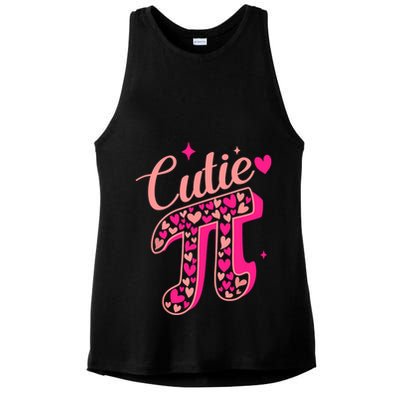 Cutie Pink Pi Day 2024 Ladies PosiCharge Tri-Blend Wicking Tank