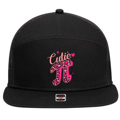 Cutie Pink Pi Day 2024 7 Panel Mesh Trucker Snapback Hat