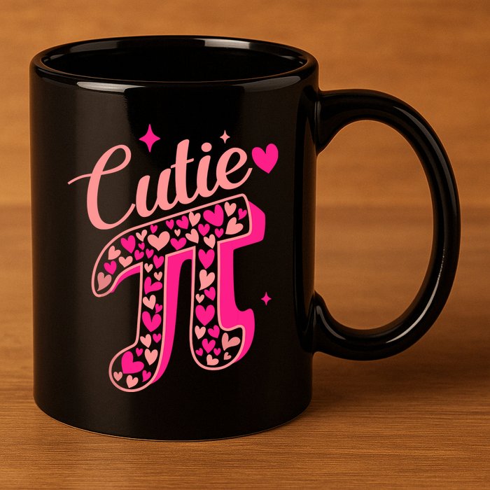 Cutie Pink Pi Day 2024 11oz C Handle Ceramic Mug