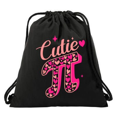 Cutie Pink Pi Day 2024 Drawstring Bag