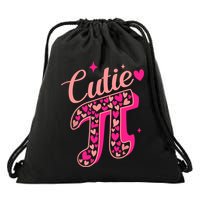 Cutie Pink Pi Day 2024 Drawstring Bag