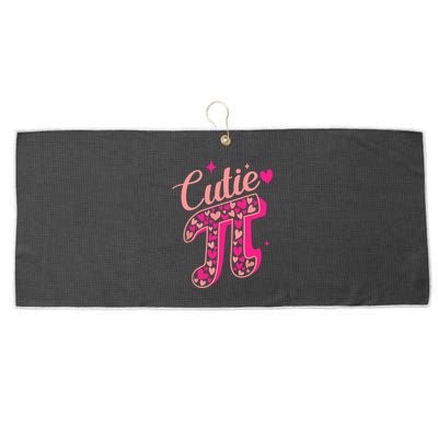 Cutie Pink Pi Day 2024 Large Microfiber Waffle Golf Towel