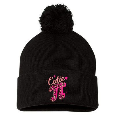 Cutie Pink Pi Day 2024 Pom Pom 12in Knit Beanie