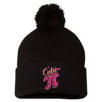 Cutie Pink Pi Day 2024 Pom Pom 12in Knit Beanie
