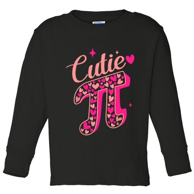 Cutie Pink Pi Day 2024 Toddler Long Sleeve Shirt