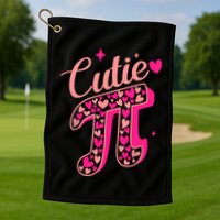 Cutie Pink Pi Day 2024 Golf Towel