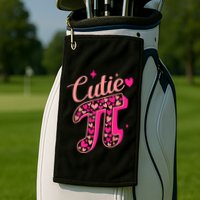 Cutie Pink Pi Day 2024 Golf Towel