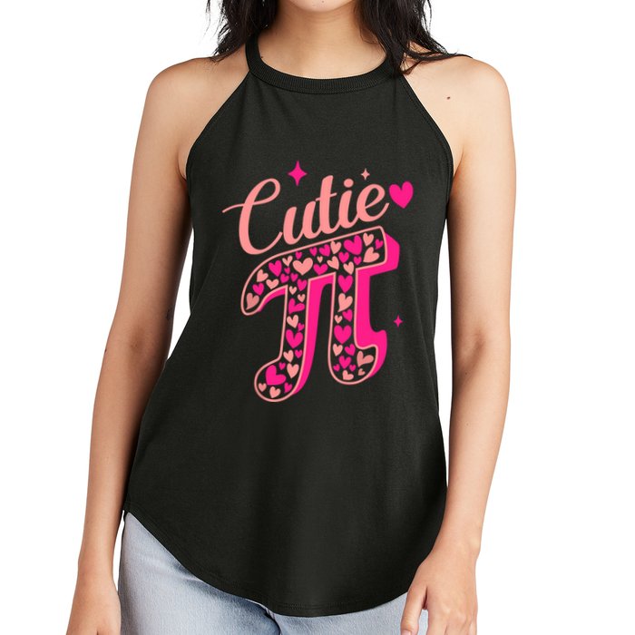 Cutie Pink Pi Day 2024 Women's Perfect Tri Rocker Tank