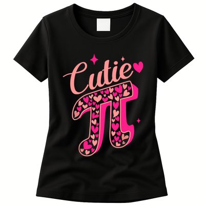 Cutie Pink Pi Day 2024 Womens T-Shirt