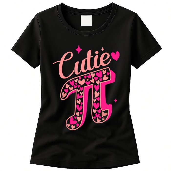 Cutie Pink Pi Day 2024 Womens T-Shirt