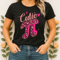 Cutie Pink Pi Day 2024 Womens T-Shirt