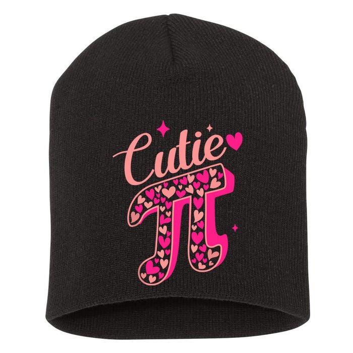 Cutie Pink Pi Day 2024 Short Acrylic Beanie