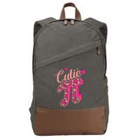 Cutie Pink Pi Day 2024 Cotton Canvas Backpack